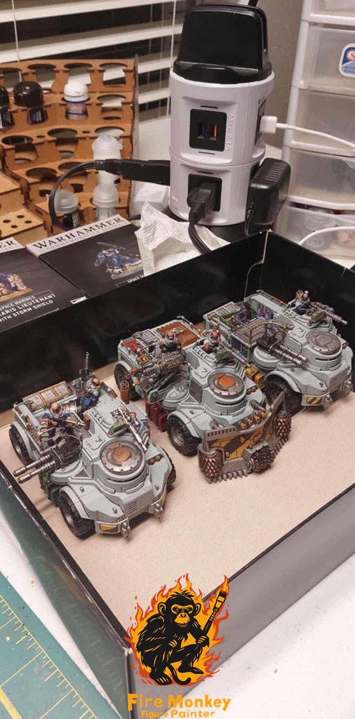 Imperial Guard Taurox convoy