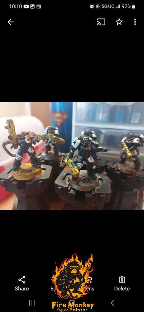 Space Wolves squad with heavy weapons