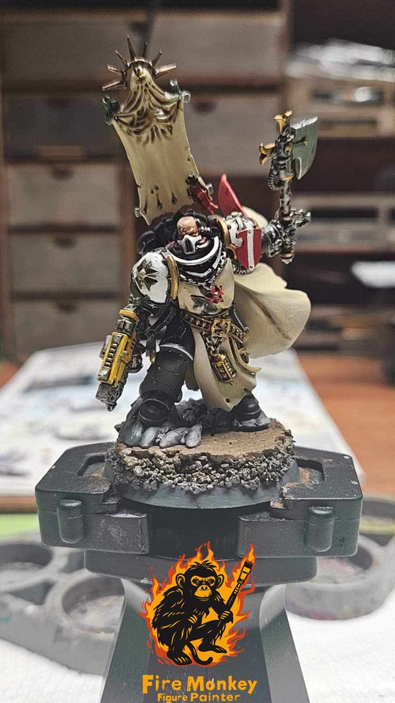 Black Templars Marshal with banner