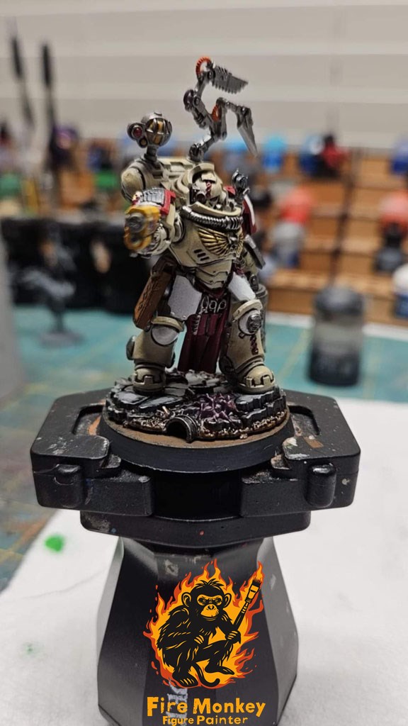 White Scars Apothecary on battlefield debris