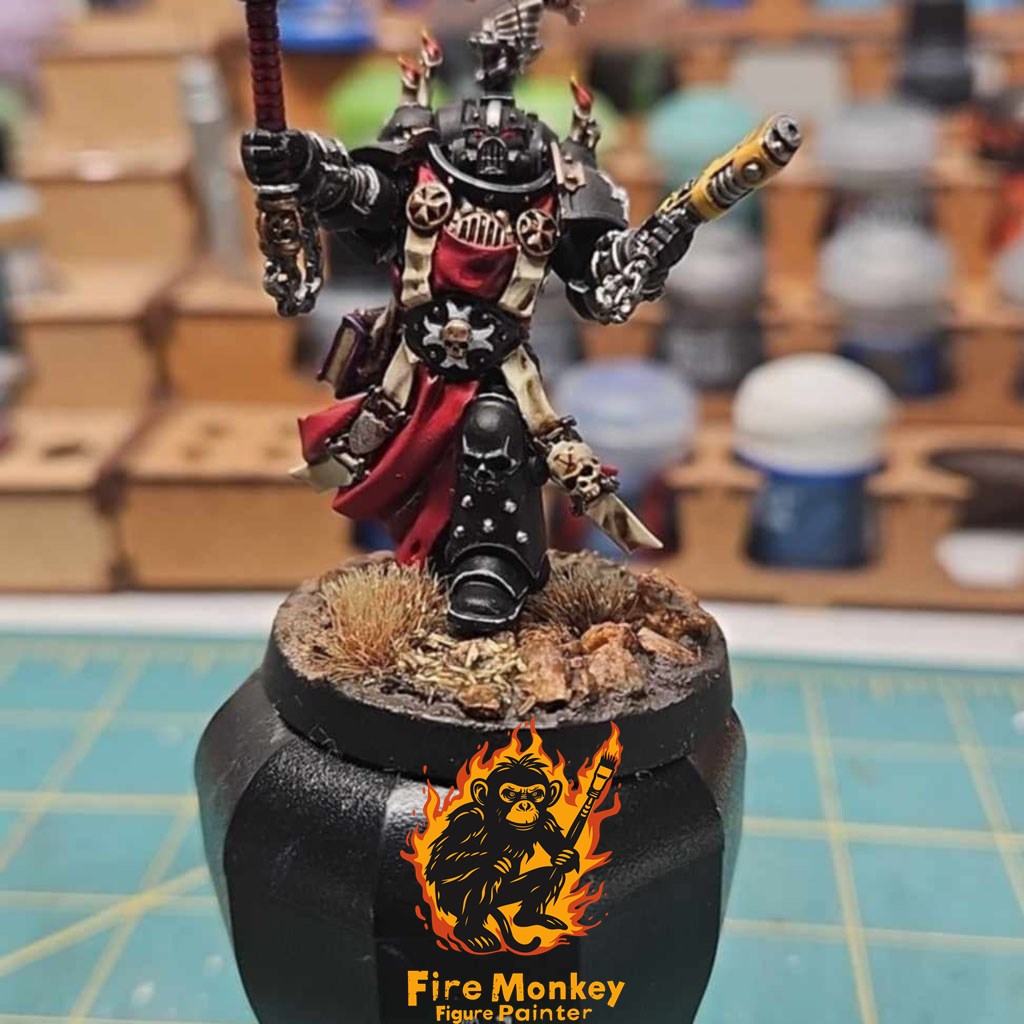 Black Templars Techmarine with servo harness