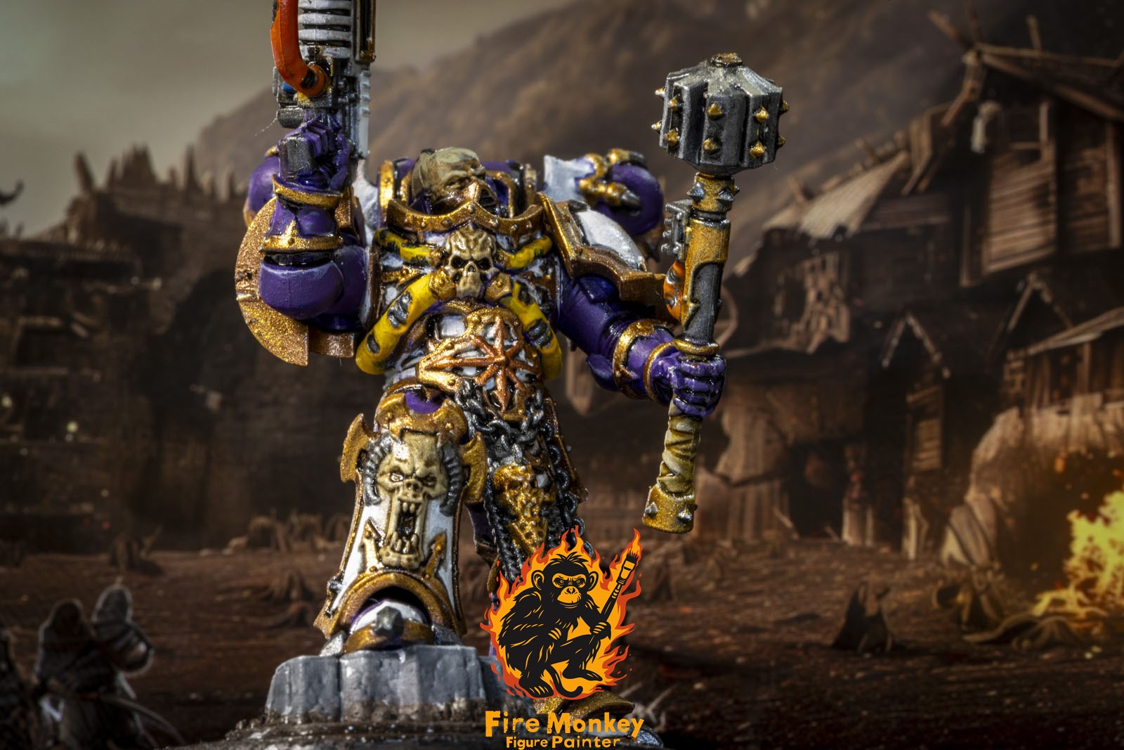 Emperor's Children Chaos Terminator Lord - meticulously painted miniature by Johnnie Schatz